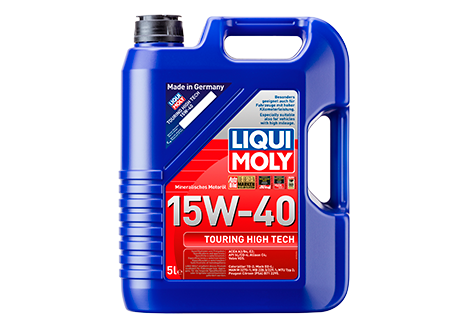 Envase de aceite LIQUI MOLY LIQUI MOLY TOURING HIGH TECH 15W40 MINERAL - GL 5LT grado 15W40 - Lubricentro Piloto